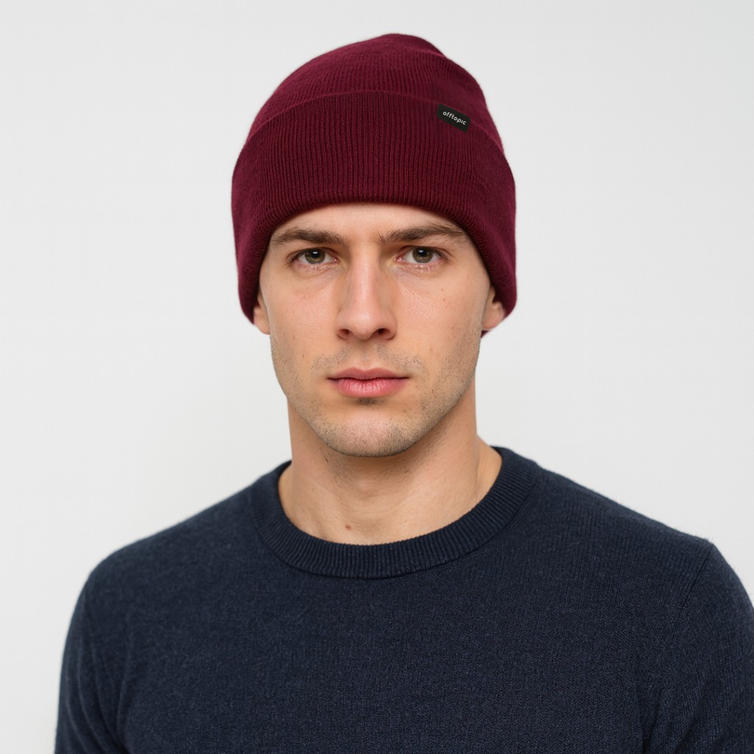 Cappello Invernale unisex 100% Seta | Bordeaux