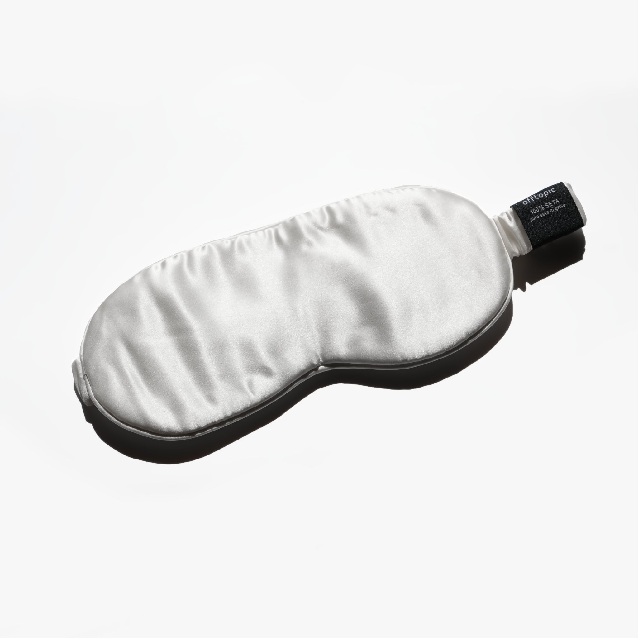 mascherina notte occhi bianca