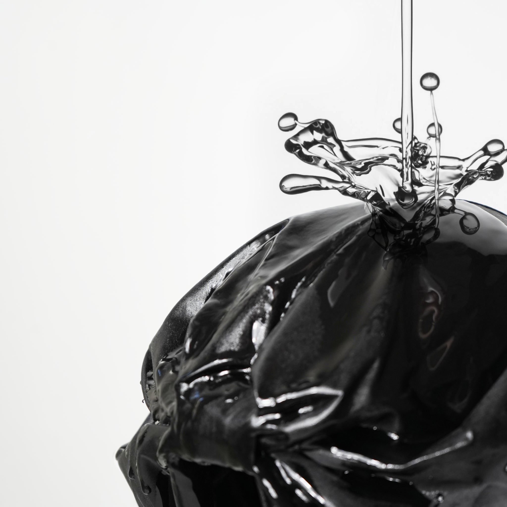 Cuffia doccia in Seta Salva Piega | Nera