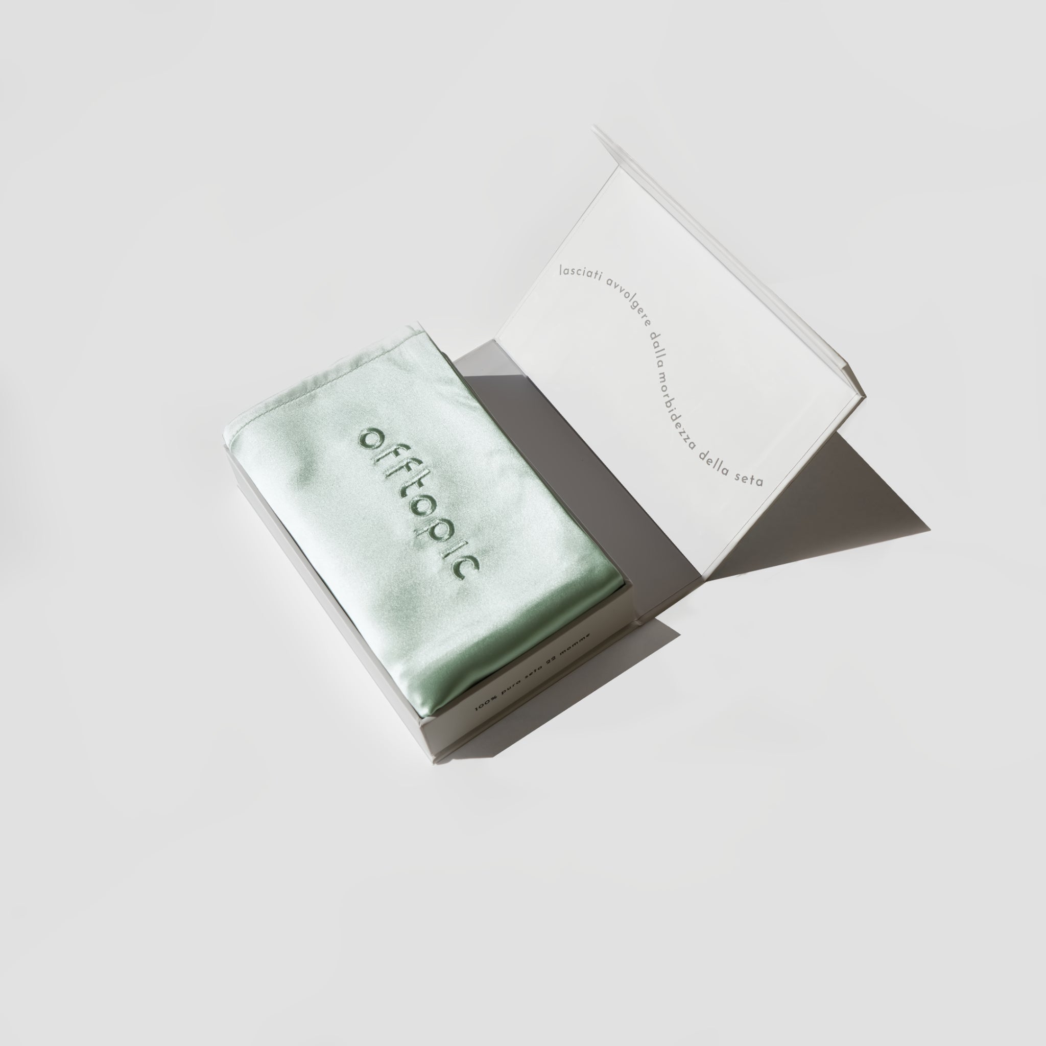 Federa 100% Seta Anticrespo | Verde Menta