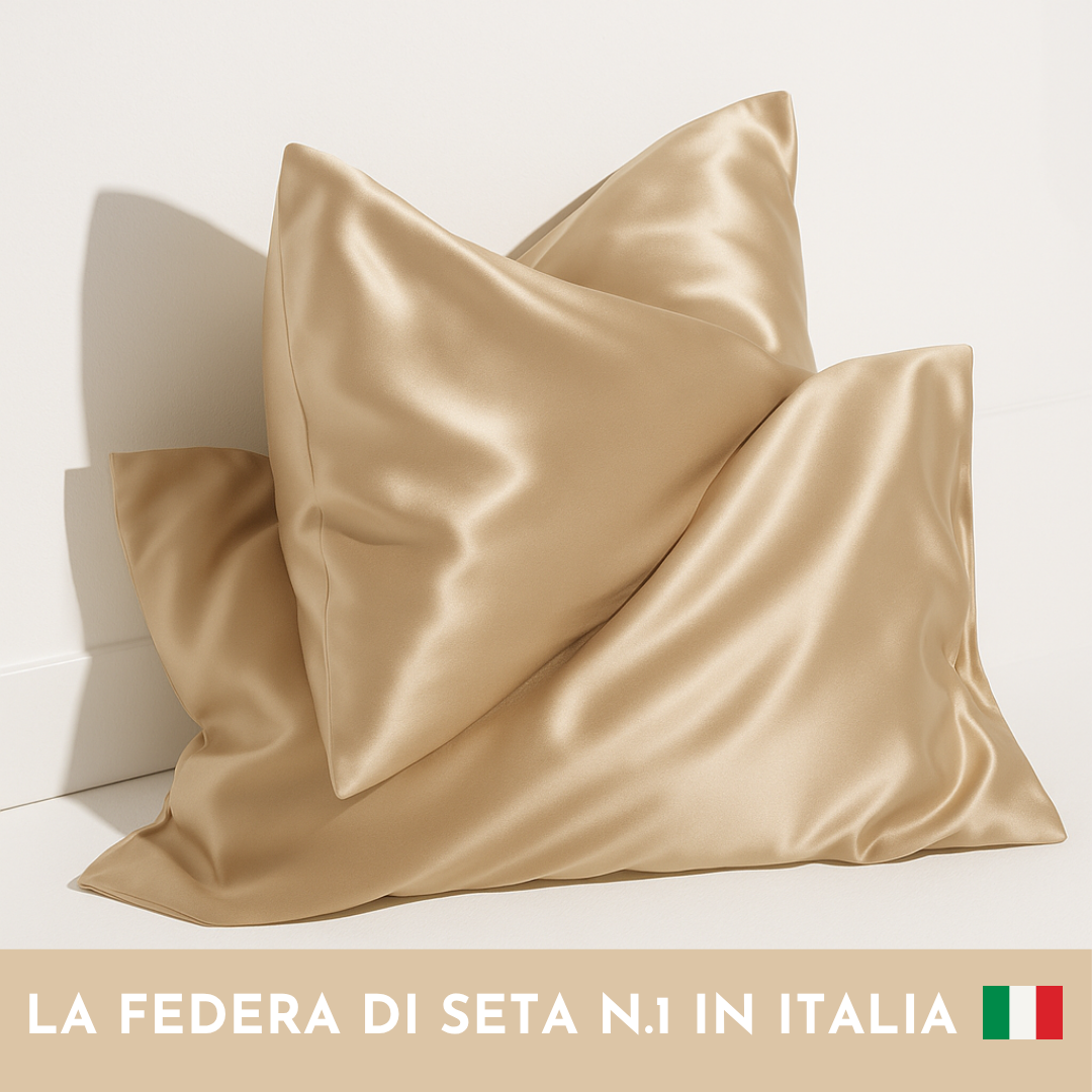 Federa 100% Seta Anticrespo | Caramel