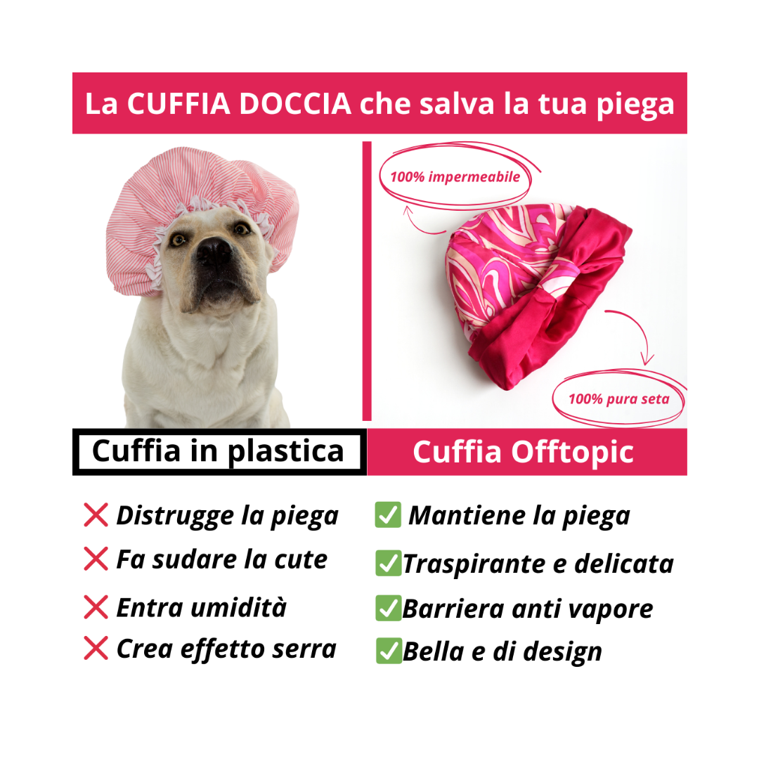 cuffia doccia donna salva piega impermeabile