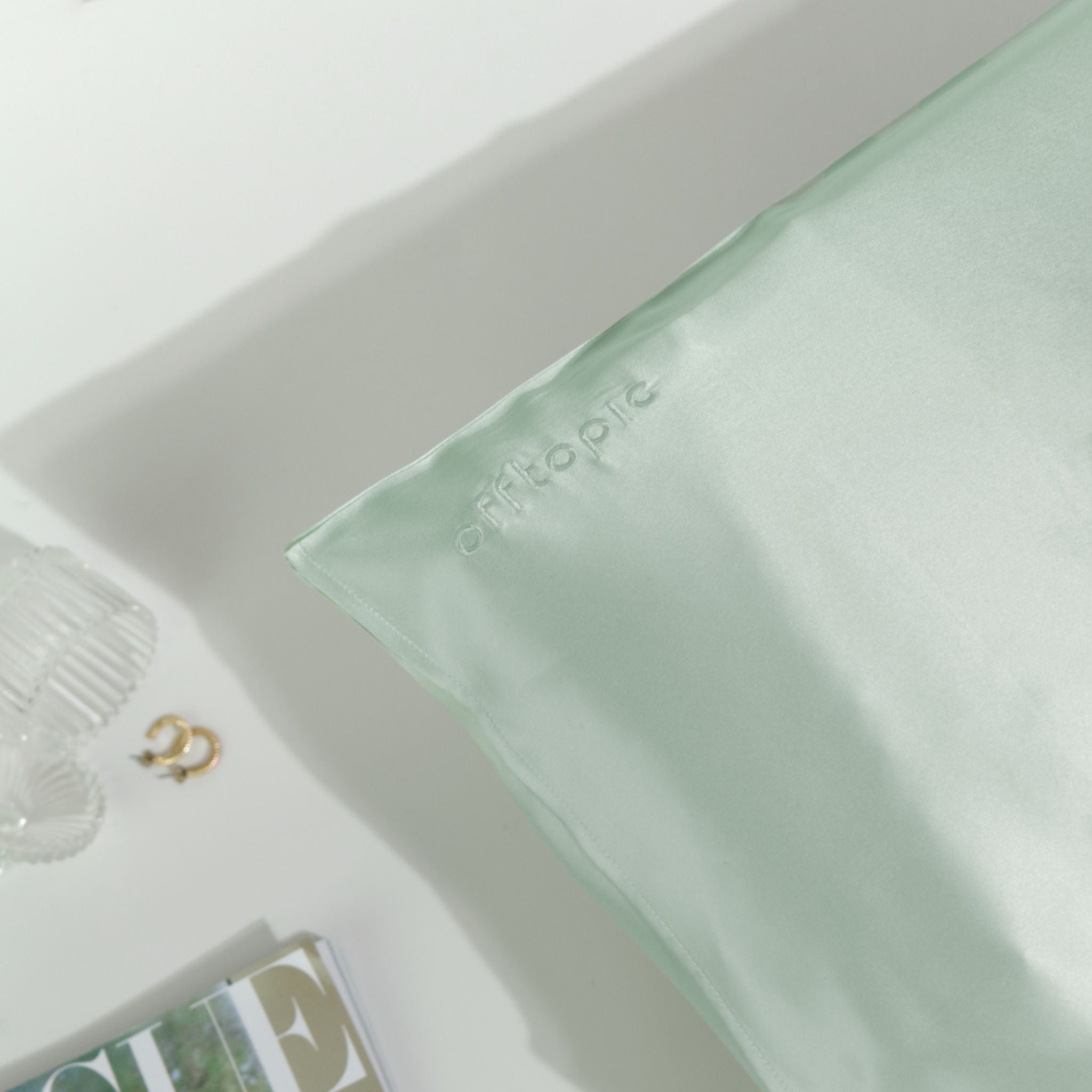 Federa 100% Seta Anticrespo | Verde Menta