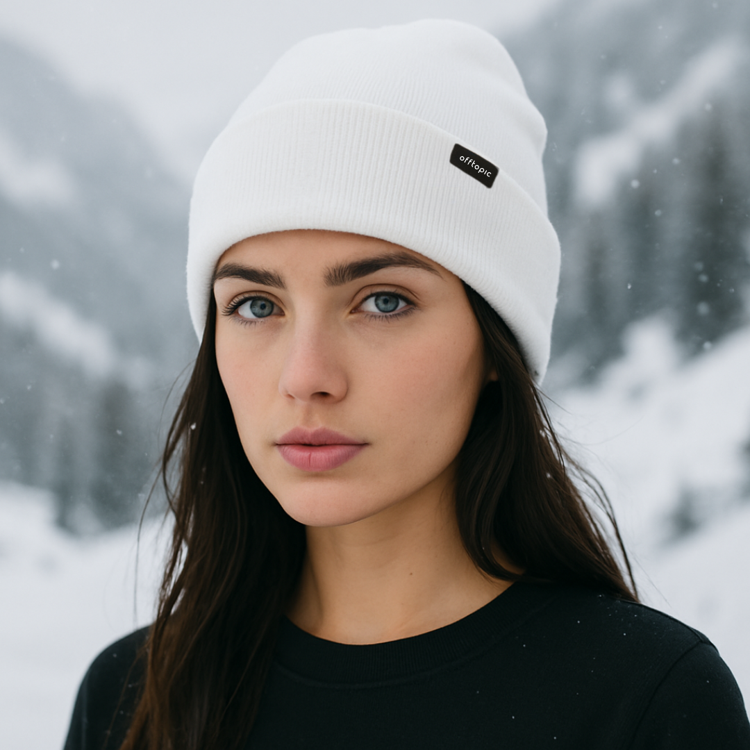 Cappello Invernale unisex 100% Seta | Bianco