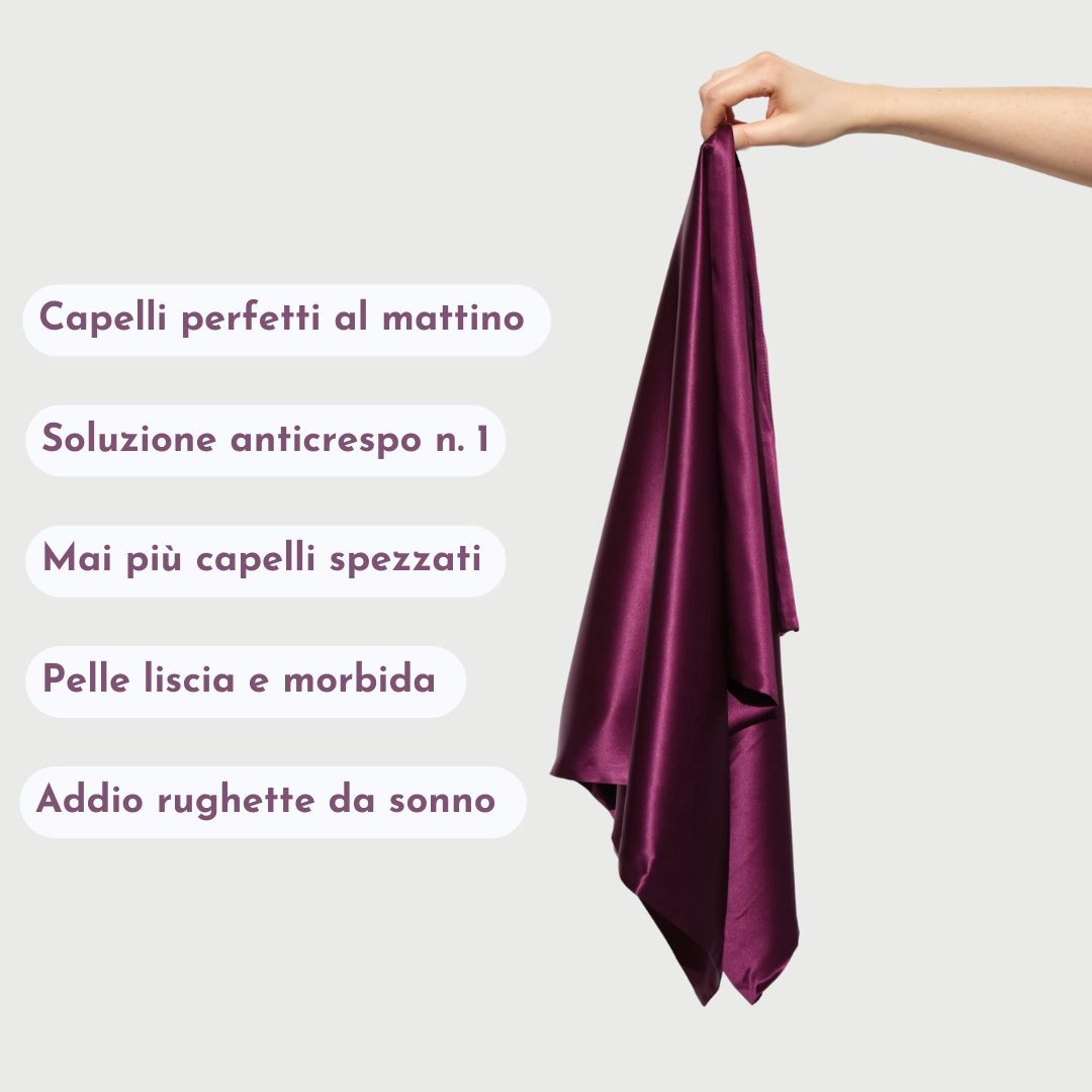 Federa 100% Seta Anticrespo | Violet