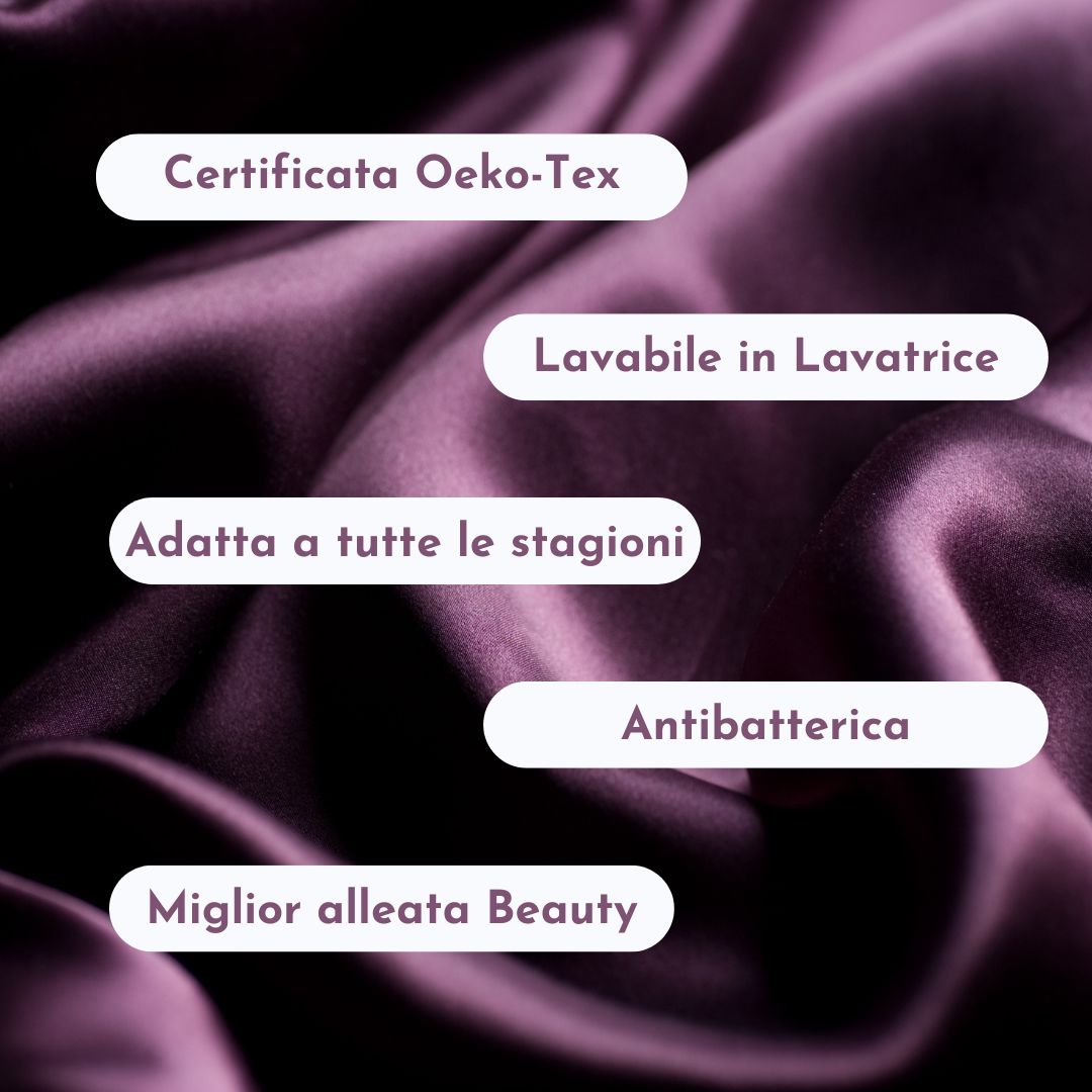 Federa 100% Seta Anticrespo | Violet