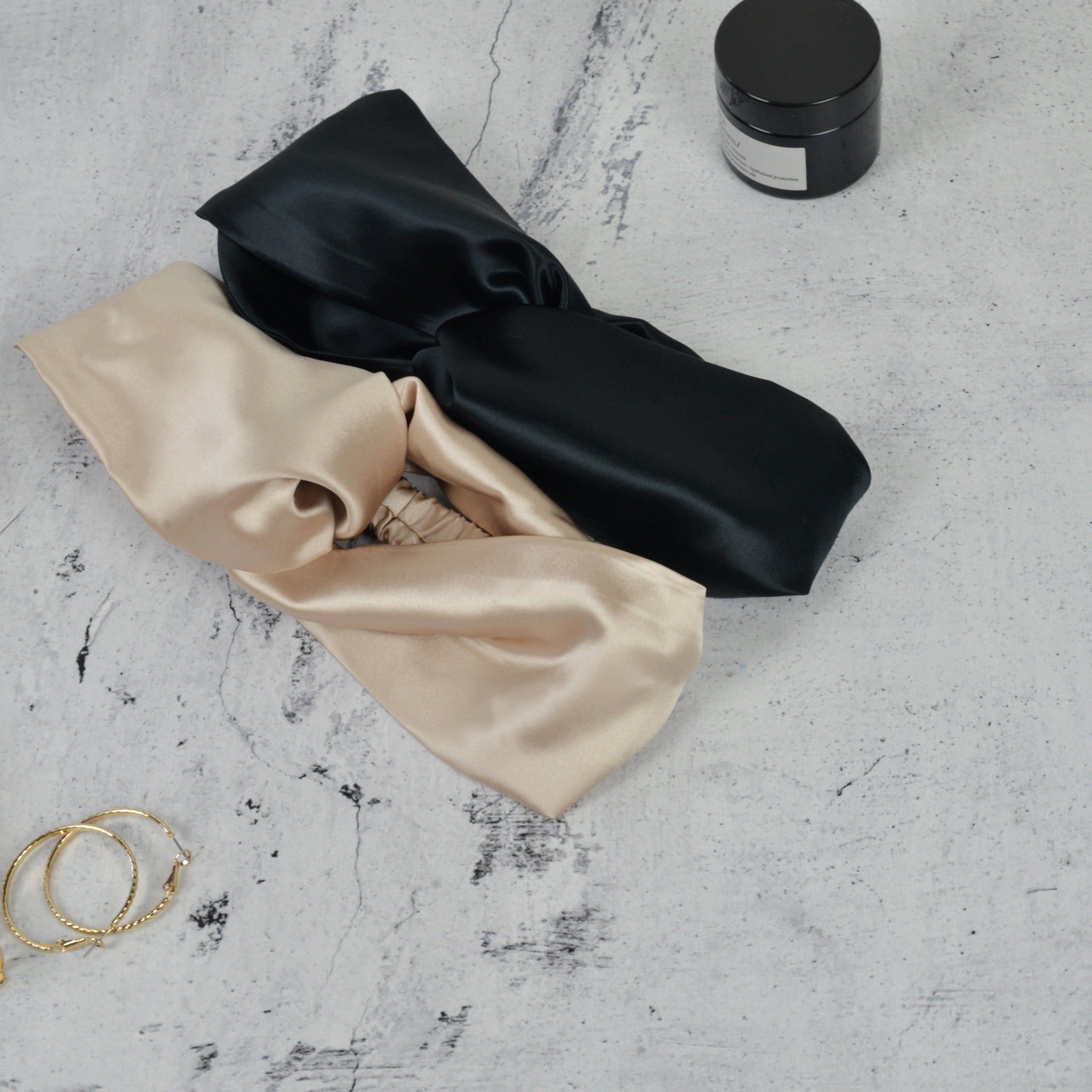 fascia capelli donna capelli seta skincare trucco