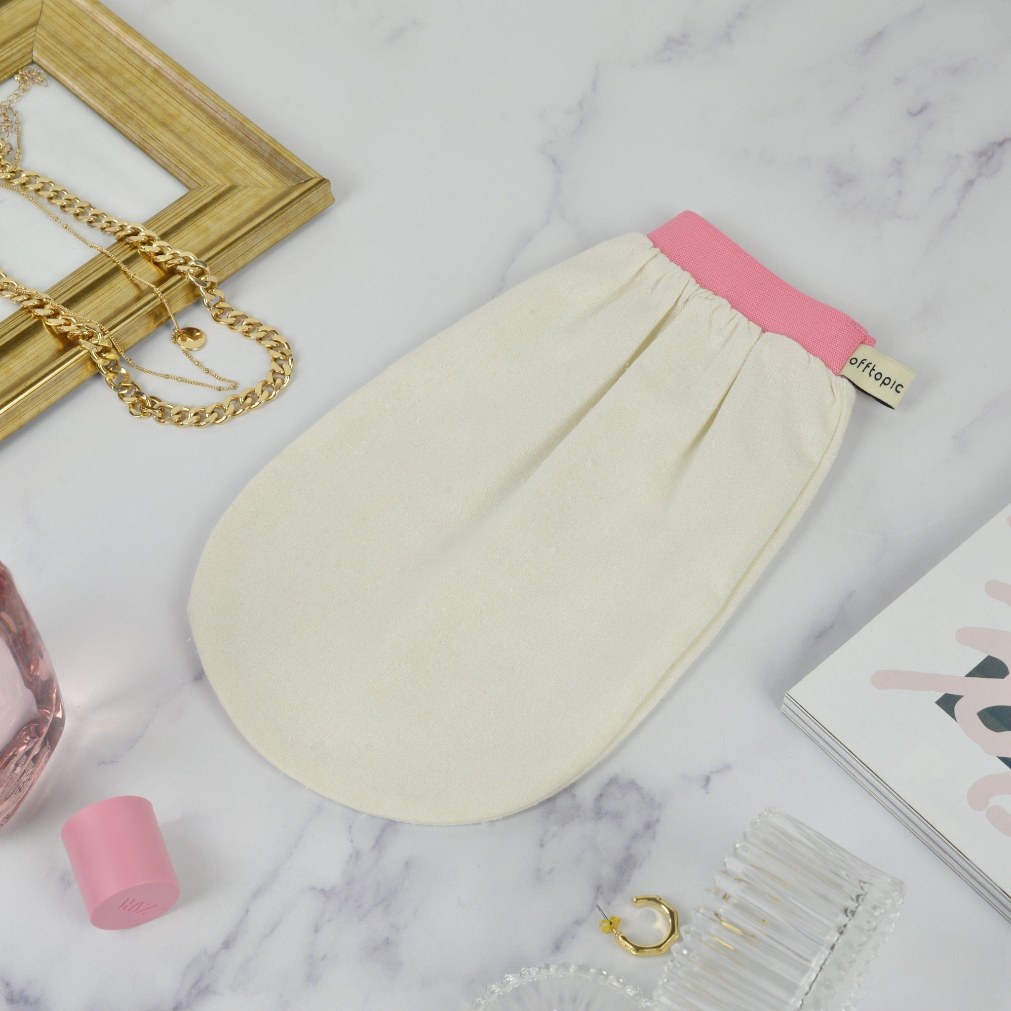 guanto esfoliante peeling corpo seta pelle liscia