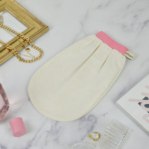 guanto esfoliante peeling corpo seta pelle liscia