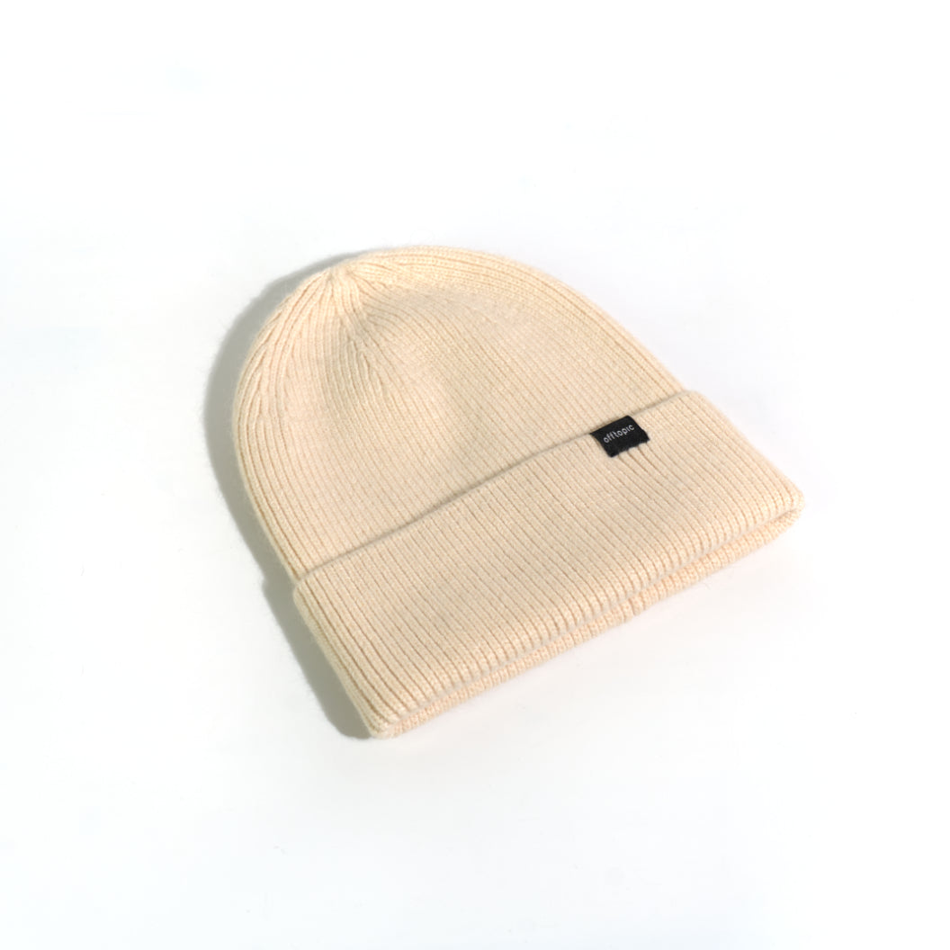 Cappello Invernale Unisex | Berretto con Interno 100% Seta Anticrespo | Crema