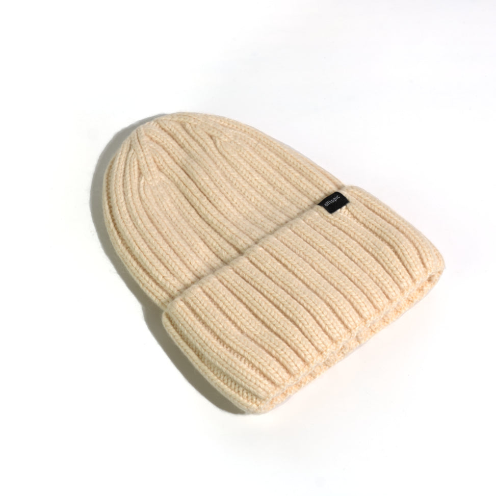 Cappello Invernale Donna | Berretto con Interno 100% Seta Anticrespo|  Crema
