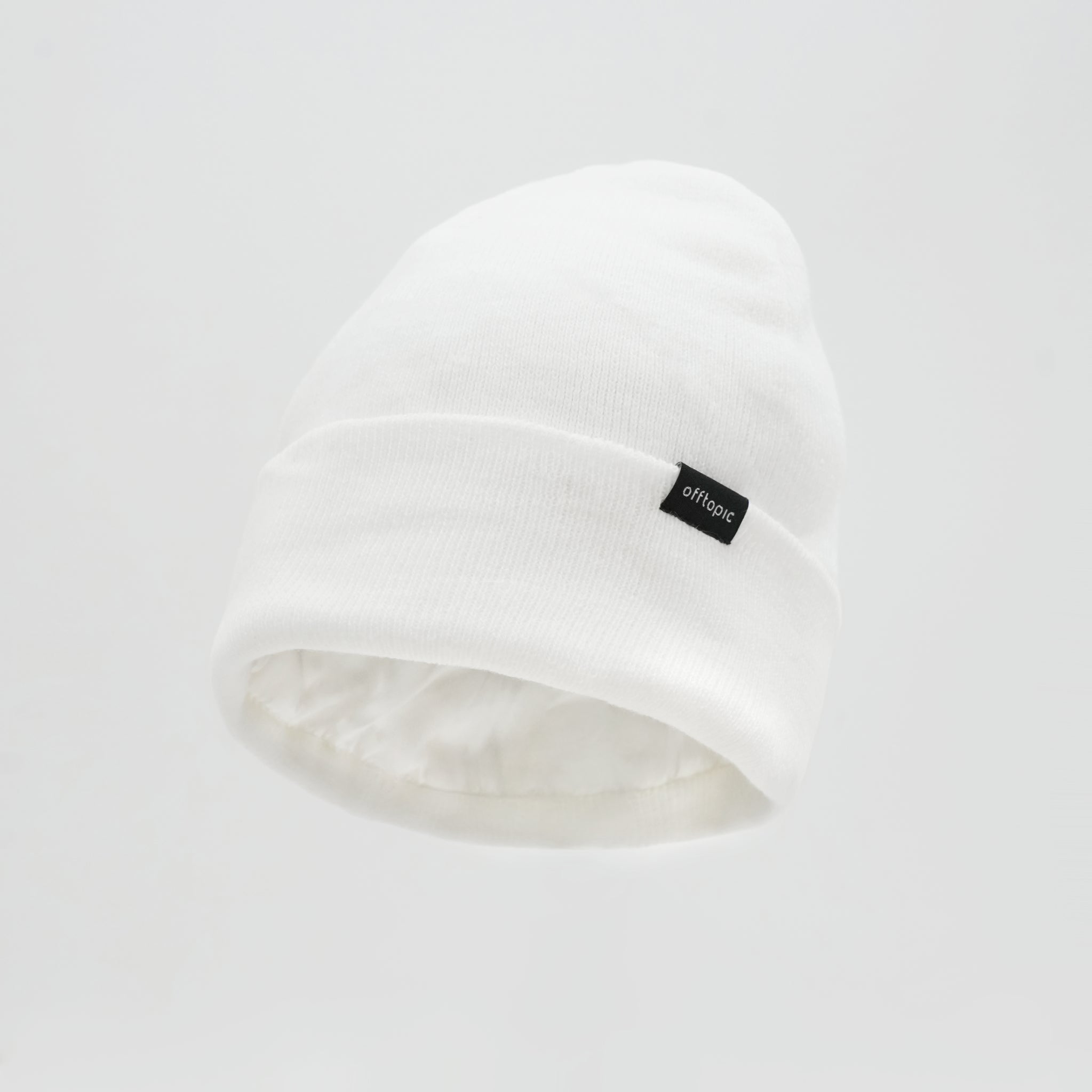 Cappello Invernale unisex interno 100% Seta Anticrespo | Bianco