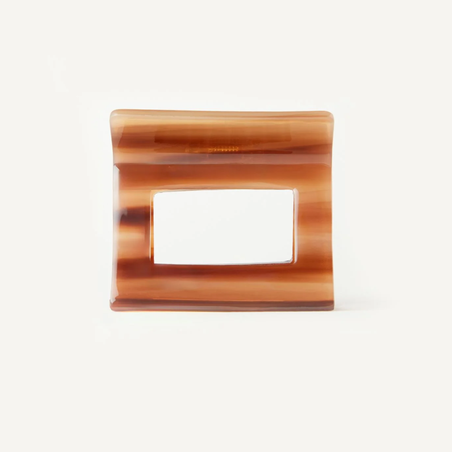 SQUARE CLIP IN ACETATO - MIELE