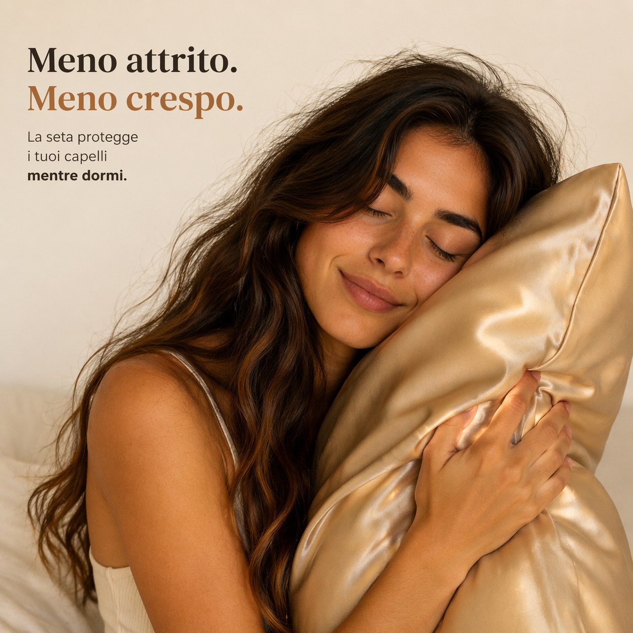 Funda de almohada de pura seda 50x75 | Caramelo