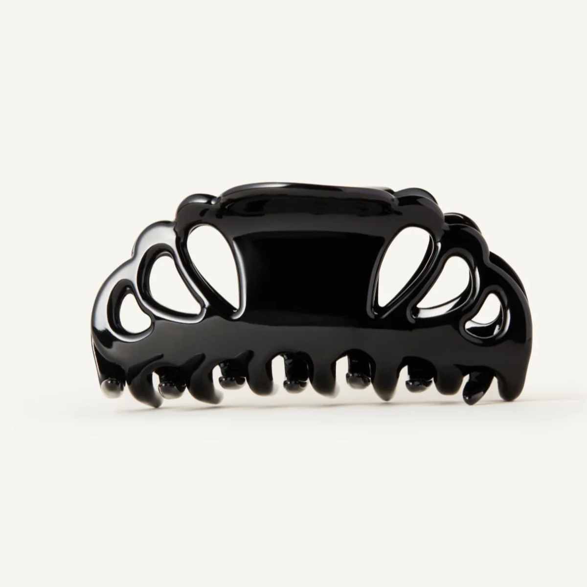 FLOWER CLIP IN ACETATO - NERA