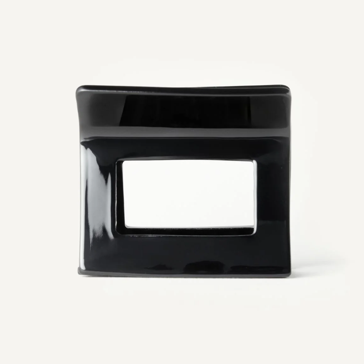 SQUARE CLIP IN ACETATO - NERO