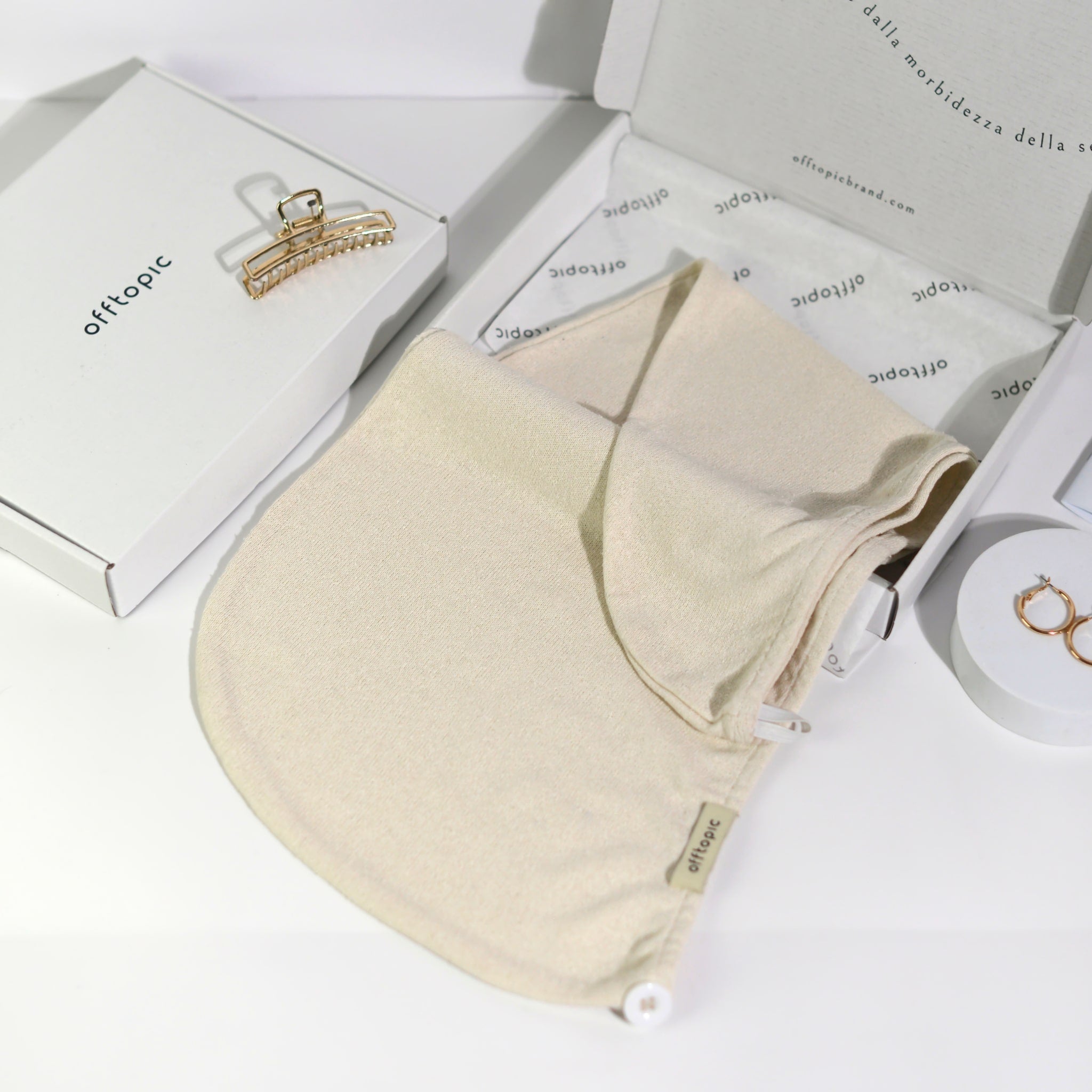 Asciugamano A Turbante Per Capelli - 100% Cotone, Rapido - Foto 11