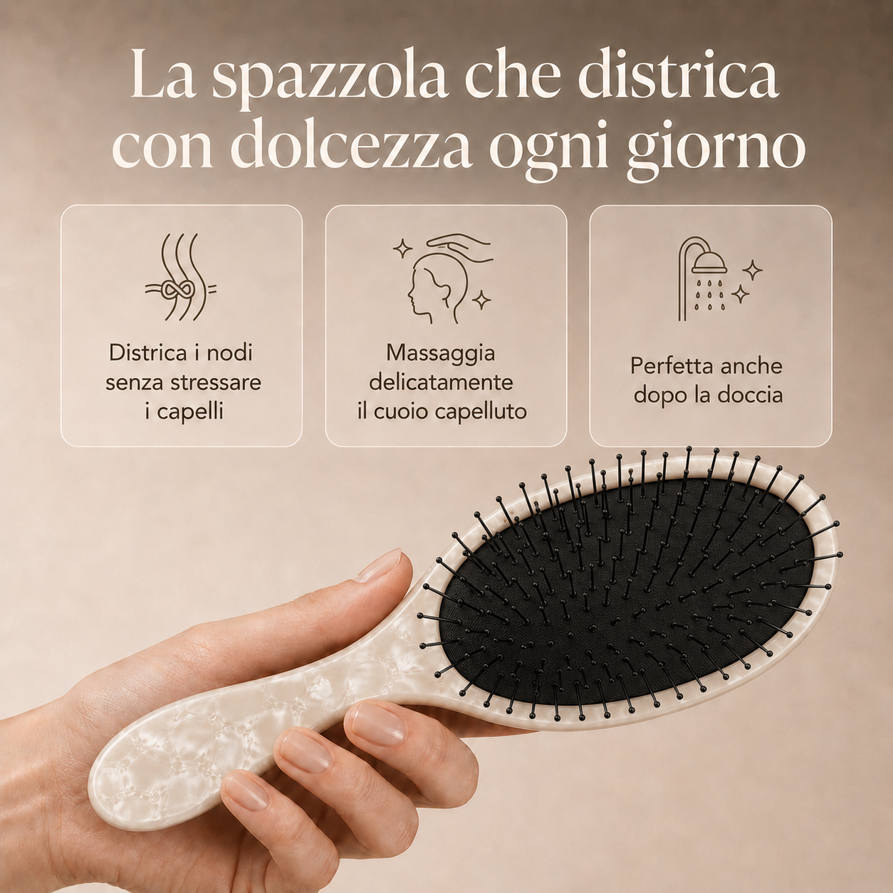 benefici spazzola capelli districante