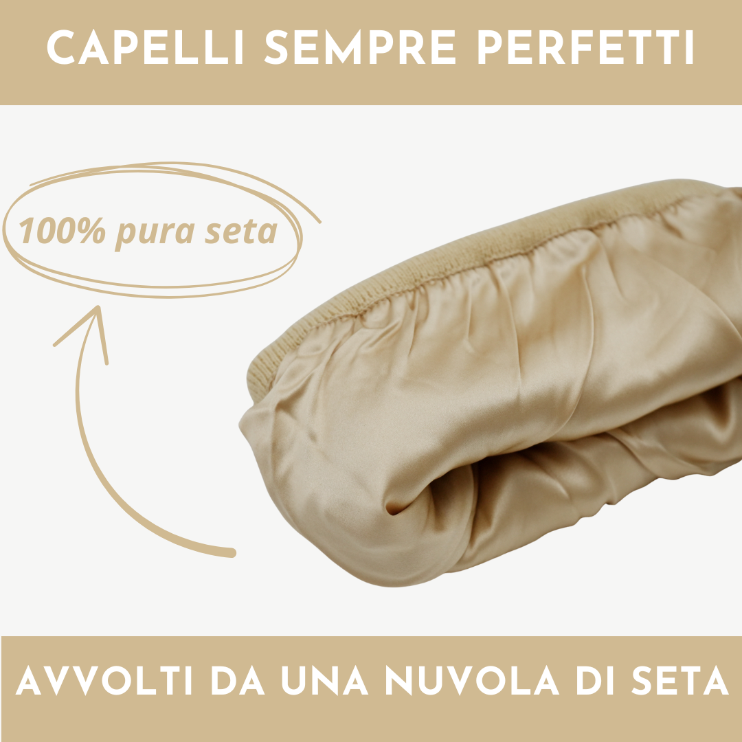 Cappello Invernale unisex interno 100% Seta Anticrespo | Sabbia