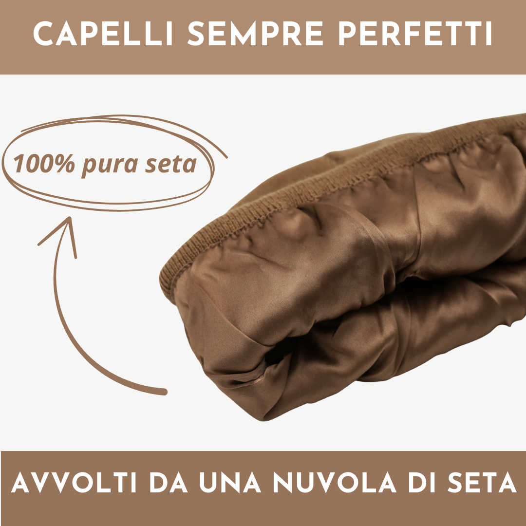 Cappello Invernale unisex interno 100% Seta Anticrespo | Camel