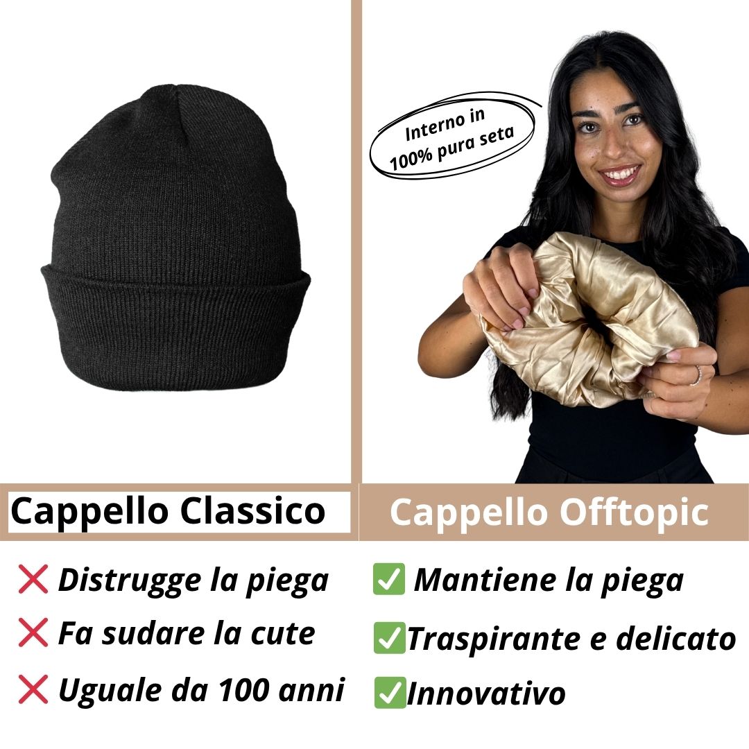 Cappello Invernale unisex interno 100% Seta Anticrespo | Sabbia
