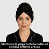 gorro de seda para el cabello | Negro