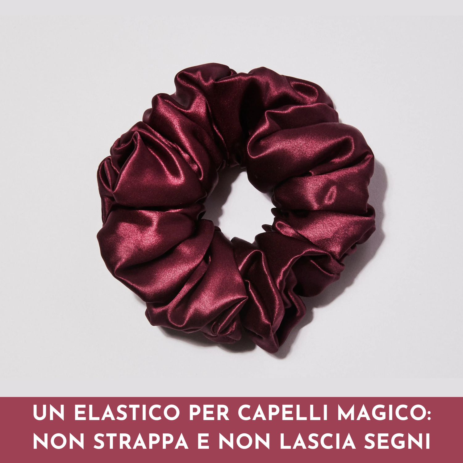 Elastico Capelli 100% Seta | Bordeaux