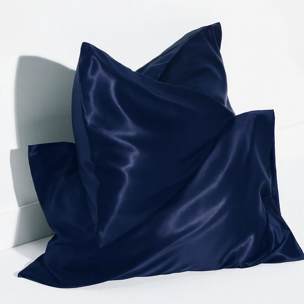 Funda de almohada de pura seda 50x75 | azul marino