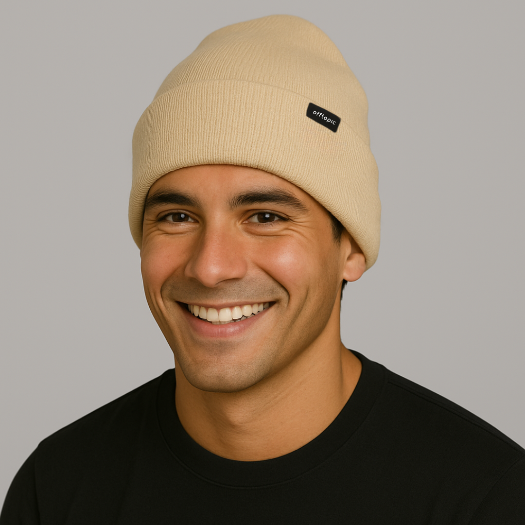 Cappello Invernale unisex interno 100% Seta Anticrespo | Sabbia