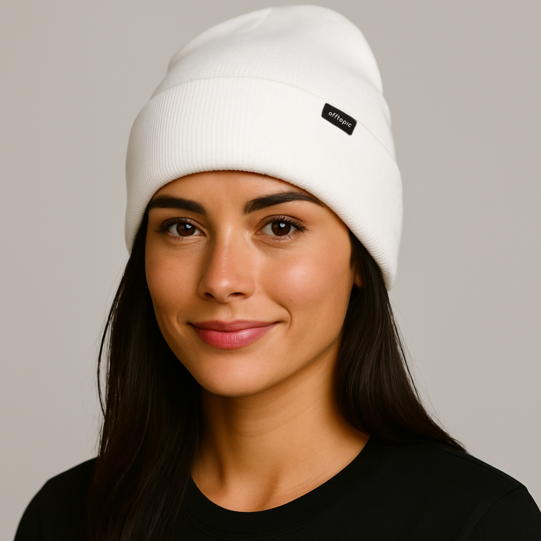 Cappello Invernale unisex interno 100% Seta Anticrespo | Bianco