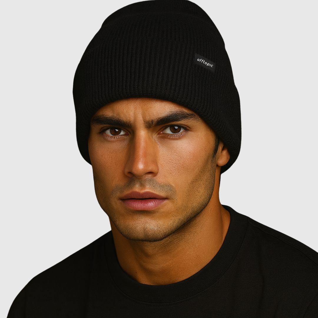 Cappello Invernale unisex interno 100% Seta Anticrespo | Nero