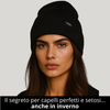 Cappello Invernale unisex 100% Seta | Nero