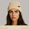 Cappello Invernale unisex 100% Seta | Sabbia