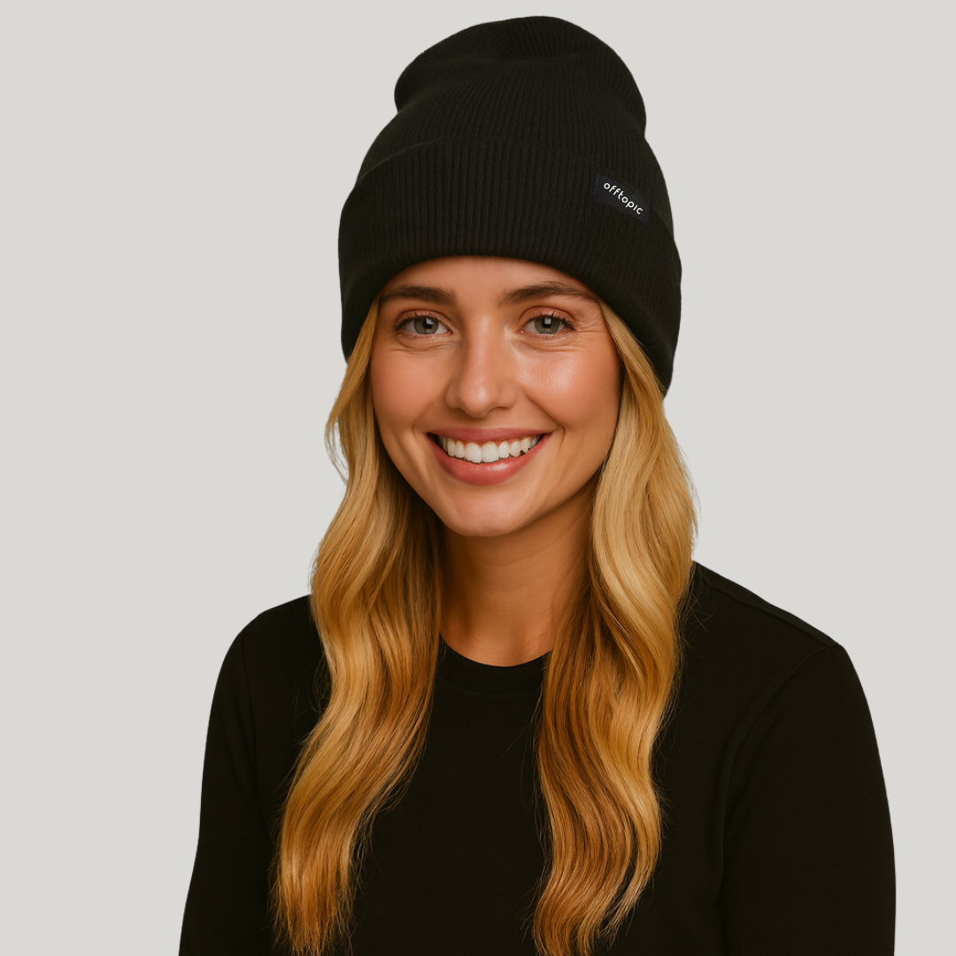 Cappello Invernale unisex 100% Seta | Nero