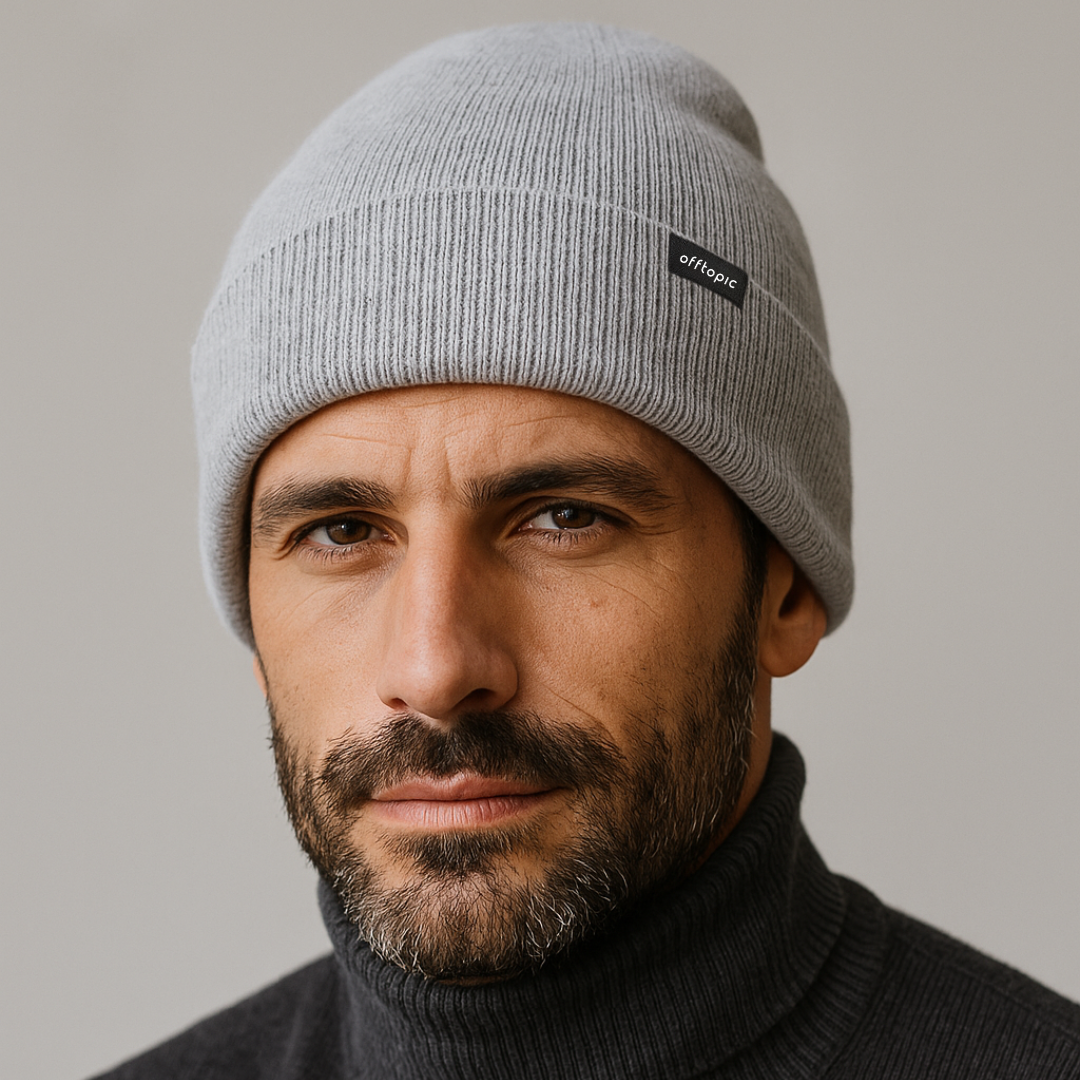 Cappello Invernale unisex 100% Seta | Grigio