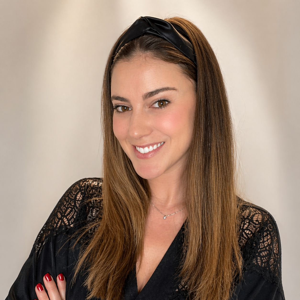 Stirnband Hautpflege und Make-up | Schwarz