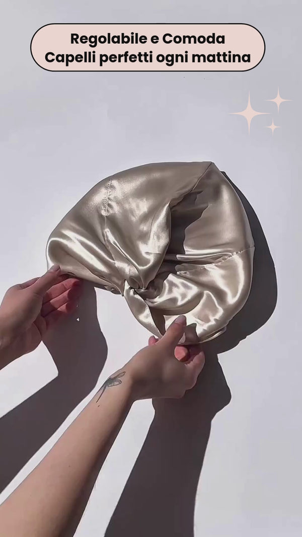Cuffia di Seta Per Capelli | Caramel