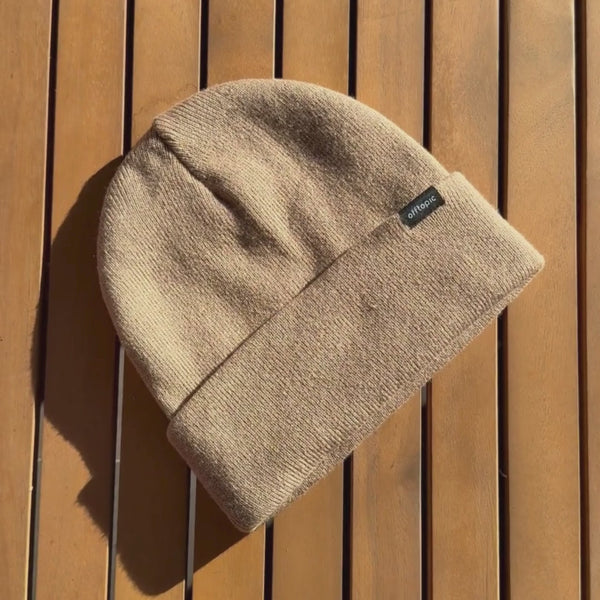 Cappello Invernale unisex 100% Seta | Camel
