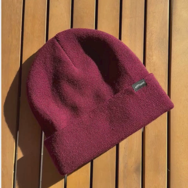 Cappello Invernale unisex 100% Seta | Bordeaux