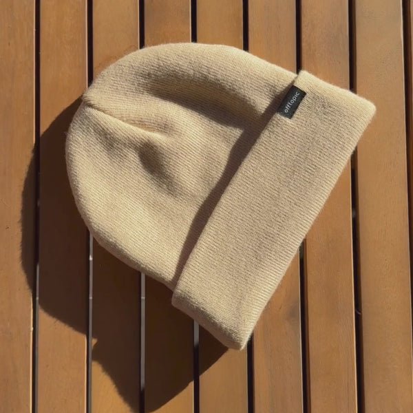 Cappello Invernale unisex 100% Seta | Crema