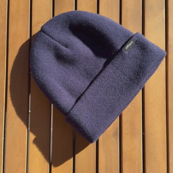 Cappello Invernale unisex 100% Seta | Blu Navy