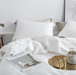 lenzuola letto matrimoniale seta bianche